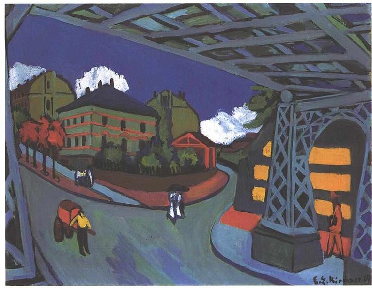 Ernst Ludwig Kirchner Railway underpass in Dresden Germany oil painting art